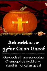 Calan Gaeaf a Goleuni Crist